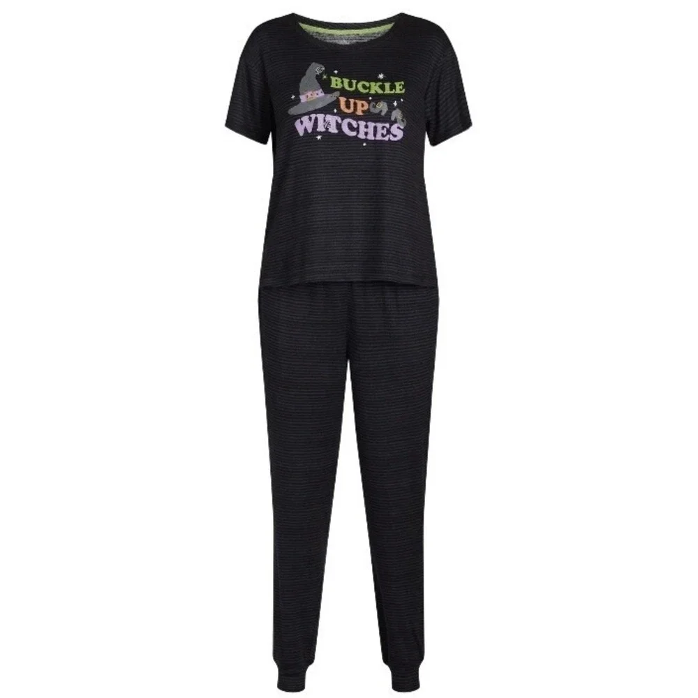 Way To Celebrate Womens Halloween 2 Piece Pajama Set 3X 22W-24W New with Tags